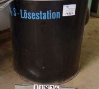article no.: 11826<br><br> 0,5 m³  used plastic round tank with flat bottom made of PE<br><br><br><br>