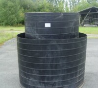 article no.: 15726<br><br> 1,7 m³  used plastic tank with sump tank<br><br><br><br>