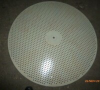 article no.: 25293<br><br>  used sieve bottom; perforated bottom for bio-columns, scrubbers<br><br><br><br>