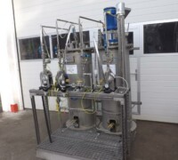 article no.: 26597<br><br> 3 x 4,6 m³/h, 8 bar used dosing plant, solvent preparation station ex-zone<br><br><br><br>