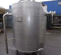 article no.: 27305<br><br> 3 m³ used tank stainless steel<br><br><br><br>