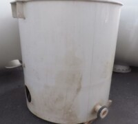 article no.: 27633<br><br> 2 m³  used plastic tank with conical bottom PP<br><br>Christen & Laudon<br><br>