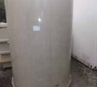 article no.: 27651<br><br> 3 m³  used plastic tank with conical bottom PP<br><br><br><br>