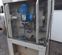 Artikel Nr.: 27781<br><br> 340 l/h, 3 bar gebrauchte Dosierstation mit Dosierpumpe und Verrohrung<br><br>SERA<br><br>