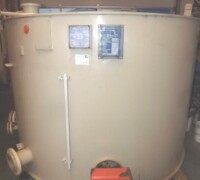 article no.: 27791<br><br> 5 m³, 25 kW used plastic tank with electric heater<br><br>ROOS<br><br>