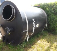article no.: 29179<br><br> 5 m³  used plastic chemical storage tank flat bottom PP<br><br><br><br>