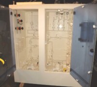 article no.: 29499<br><br> 3 m³/h, 1,4 m³/h used chemical supply system, dosing station in cabinet <br><br>Kinetics<br><br>