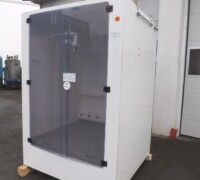 Artikel Nr.: 29505<br><br> 1 m³ gebrauchter IBC Chemikalien-Lagerschrank mit Auffangwanne aus PE<br><br>Kinetics<br><br>