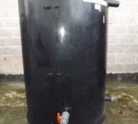 article no.: 29511<br><br> 3 m³ used plastic tank with flat bottom <br><br><br><br>