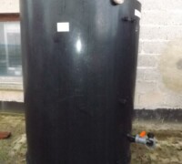 article no.: 29513<br><br> 3 m³ used plastic tank with a flat bottom <br><br><br><br>