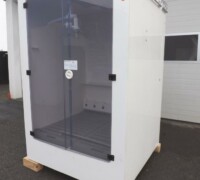 Artikel Nr.: 29515<br><br> 1 m³ gebrauchter IBC Gefahrstofflagerschrank mit Auffangwanne aus PE<br><br>Kinetics<br><br>