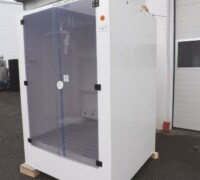 article no.: 29519<br><br> 1 m³ used IBC storage cabinet for dangerous chemicals with collecting pan<br><br>Kinetics<br><br>