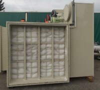 article no.: 29679<br><br> 22000 m³/h used compact air scrubber with control cabinet / air washer / exhaust air system / gas scrubber for acidic gases<br><br>MTK<br><br>