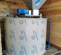 Artikel Nr.: 30013<br><br> max.10 kg/h ; 1000 l unbenutzte Polymeransetz- und dosierstation<br><br>ACAT<br><br>