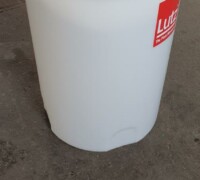 article no.: 30025<br><br> 0.12 m³ unused plastic / plastic container from PE with flat bottom / PE container / storage tank<br><br>Lutz<br><br>
