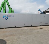Artikel Nr.: 30115<br><br> 5-8m³/h, 60 bar gebrauchte 3 stufige Hochdruck-Umkehrosmoseanlage in 40 Fuß HighCube Container/ Biogas-Gärrestaufbereitung, Meerwasserentsalzung, Abwasseraufbereitung<br><br>Highdro Systems G.P<br><br>
