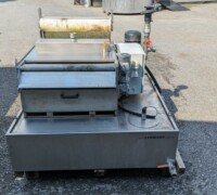 Artikel Nr.: 30117<br><br> 200 l/min gebrauchter Bandfilter mit Filtervlies / Filteranlage zur Feststoffabtrennung aus Wasser<br><br>Lehmann<br><br>