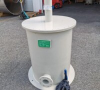 article no.: 30157<br><br> 0,38 m³, 200 Bm³/h (max) used activated carbon filter / exhaust air treatment<br><br>TS Umweltanlagenbau GmbH<br><br>