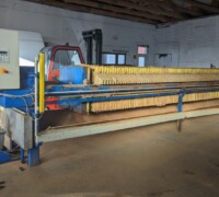 Artikel Nr.: 30221<br><br> 190 m² gebrauchte 800er PETKUS WUTHA-Kammerfilterpresse mit geschlossenem Filtratablauf und automatischer Plattenverschiebung<br><br>Petkus Wutha<br><br>